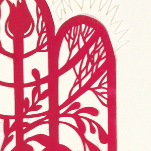 Cut-paper, Hamsa (Hand), 1982