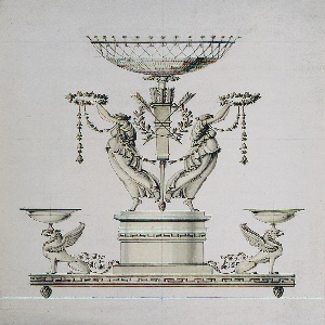 Drawing, Design for a Centerpiece, 1820–40