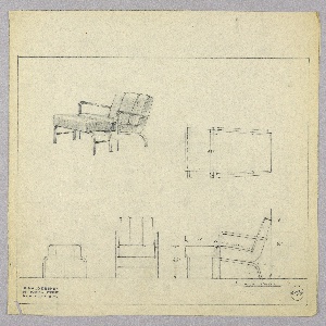 Drawing, Armchair & Ottoman