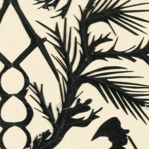 Silhouette, Four Men with Goats