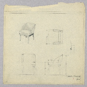 Drawing, Armchair