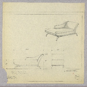 Drawing, Chaise Lounge
