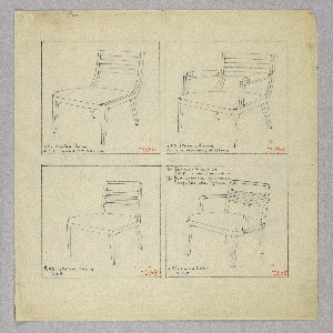 Drawing, Chair, Two Versions and A