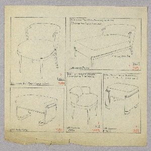 Drawing, Chair/Chaise Lounge/Stool