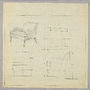 Drawing, Armchair