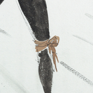 Drawing, Costume Design: Courtier for "Schumann Concerto", 1951