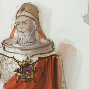 Painting, Costume Design: High Priest, Act I, "Samson and Delilah", 1964