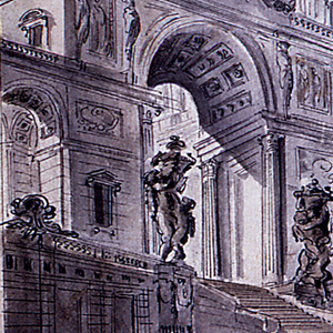 Drawing, Stage Design: Palace Architecture, 1750–99