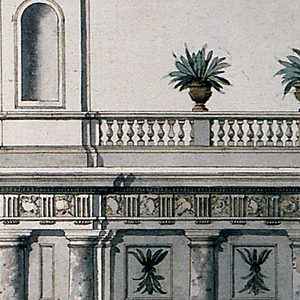 Drawing, Project for an Elevation of Garden Architecture (Entrance to a Villa or Garden), 1725–75