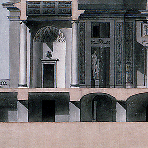 Drawing, Section of a Country Villa, ca. 1820