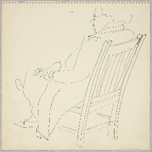 Drawing, Elderly Seated Woman, 1940–45