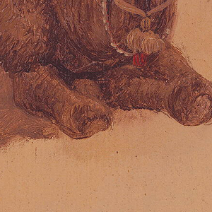 Drawing, Crouching dromedary, 1868