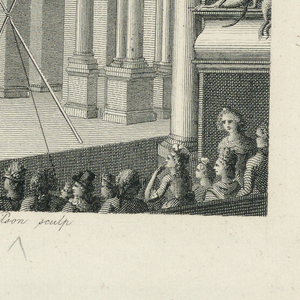 Print, Theater Interior with a Tight-Rope Walker, ca. 1800