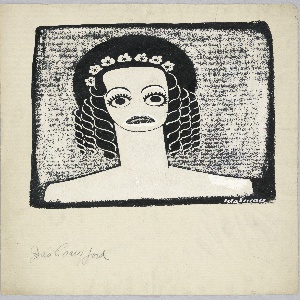 Drawing, Joan Crawford, ca. 1946