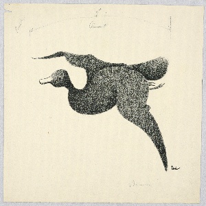 Drawing, Flying Duck, ca. 1938