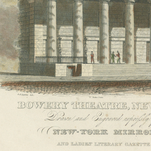 Print, Bowery Theater, New York, NY, 1828