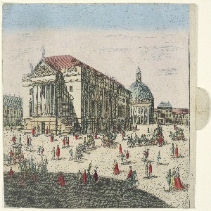 Print, The Opera House and the Church of St. Hedwig, Berlin, 1773