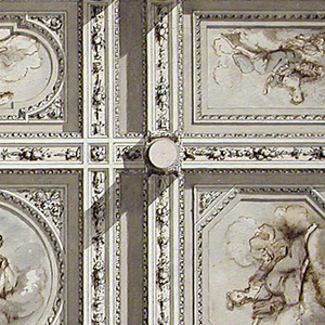 Drawing, Project for a Coffered Ceiling, with the Muses, ca. 1780