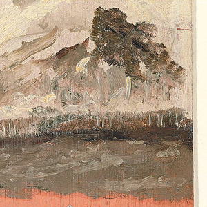 Drawing, Niagara Falls in the Snow, seen from Goat Island, 1856