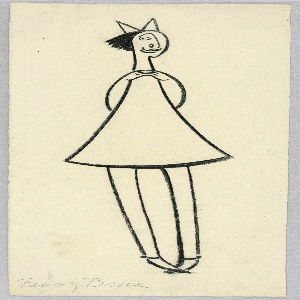 Drawing, Fanny Brice as Baby Snooks, 1938–40