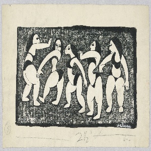 Drawing, Five Women in Bathing Suits, ca. 1938