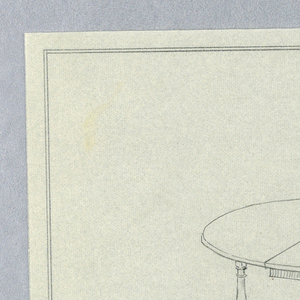 Drawing, Design for Oval Mahogany Tea Table
