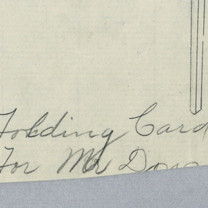 Drawing, Design for Mahogany Folding Card Table, 1900–05