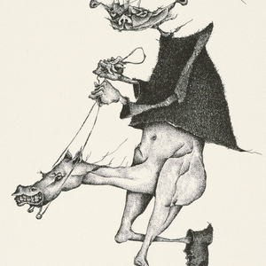Print, Plate 19, I, Très Admirable Bestiaire Fantastique (Very Admirable Fantastic Bestiary), 1973