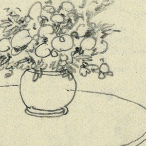 Drawing, Design for Small Round Table with Sextagonal Shelf and Fluted Tapering Legs, 1900–05