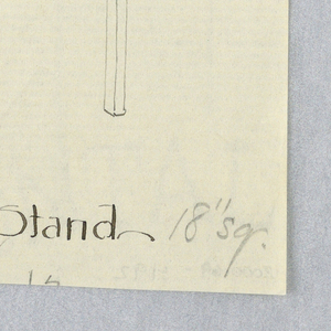 Drawing, Design for Lamp Stand, 1900–05