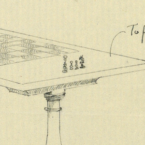 Drawing, Design for Chess Table, 1900–05