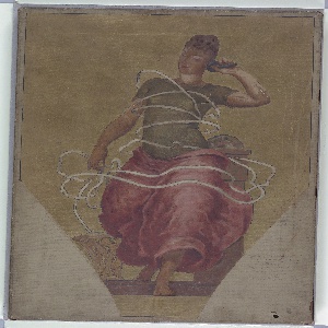 Painting, The Telephone and the Ticker; study for Manufactures Building, 1891–92