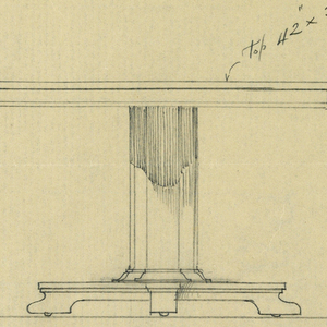 Drawing, Design for Small Oval Table "C" of Mahogany, 1900–05