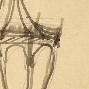 Drawing, Window grillwork