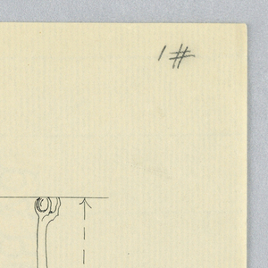 Drawing, Design for Small Rectangular Table "1" with Rosette Motifs, 1900–05