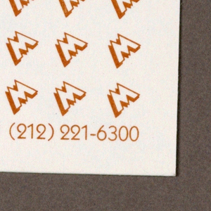 Business Card, M & Co. Business Card
