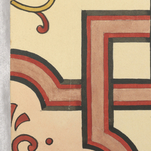 Drawing, Ceramic Tile design, 1880–99