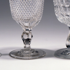 Diamond Point Goblet, mid-19th century