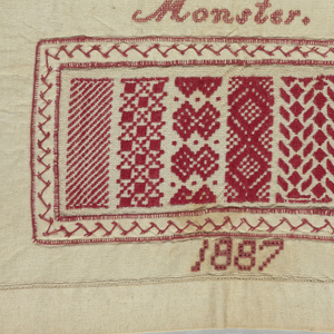 Sewing Sampler (Netherlands), 1887