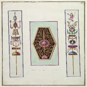Drawing, Wall Decoration: Shield,, 1776