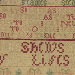 Sampler (United States or England), 18th century