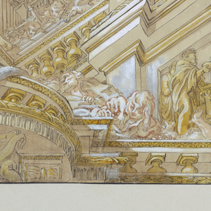 Drawing, Ceiling Design, ca. 1727