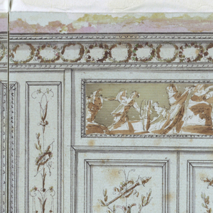 Drawing, Design for a Wall Panel, ca. 1770