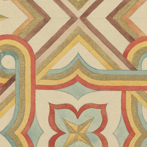 Drawing, Ceramic Tile design, 1880–99