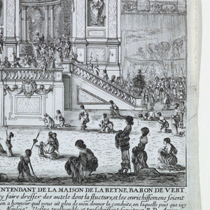 Print, The Exposition of the Holy Sacrament, Attended by Louis XIV and His Mother, Anne of Austria, ca. 1650