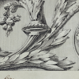 Drawing, Frieze with Rinceau, 1775–80