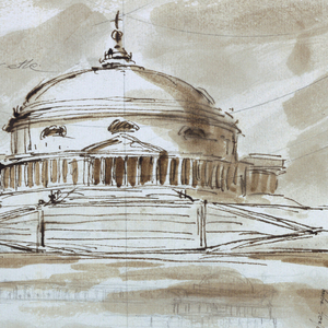 Drawing, Mausoleum