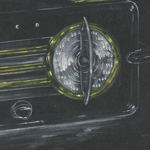 Drawing, Design for a Radio, 20th century
