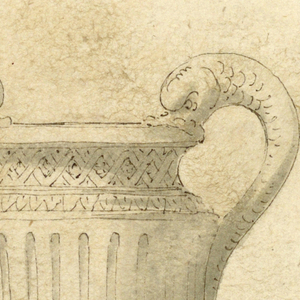 Drawing, Design for a Vase, 19th century