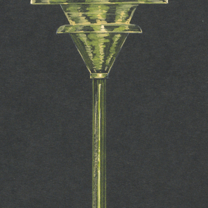 Drawing, 24. Floor lamp with green